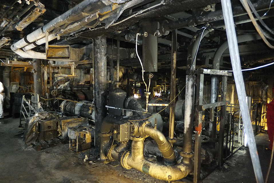 Ship Engine Room Repair Services After a Fire